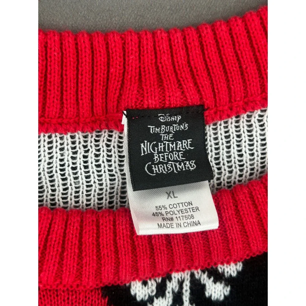 Disney Nightmare Before Christmas Jack Skellington Ugly Christmas Sweater XL